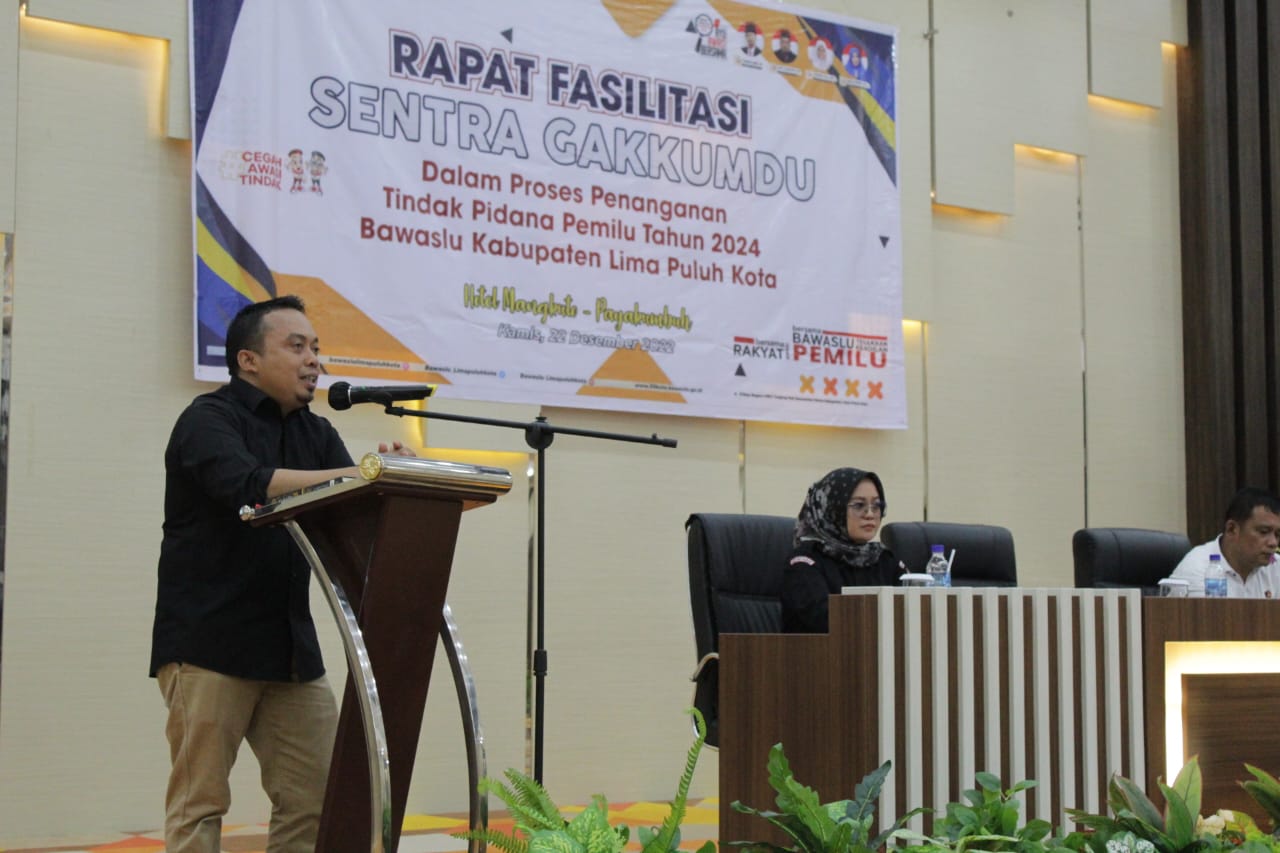 Bawaslu Lima Puluh Kota Ingatkan Jajaran Jangan Takut Tangani Pidana Pemilu