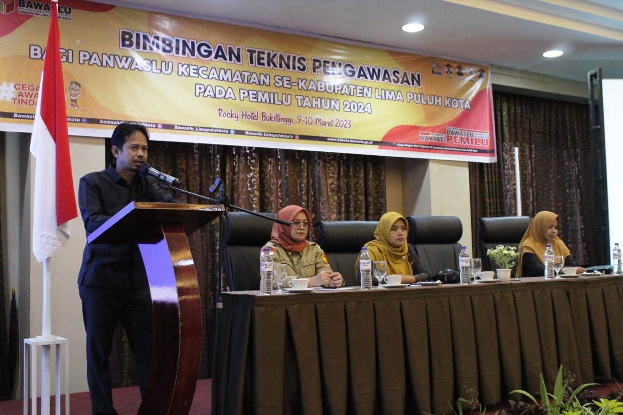 Beri Penguatan Kapasitas, Bawaslu 50 Kota Minta Panwascam Evaluasi Pengawasan Tahapan Pemilu