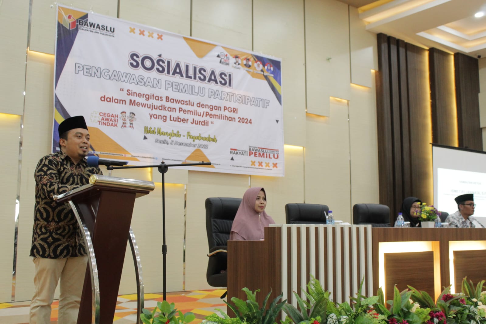 Bawaslu Limapuluh Kota gandeng PGRI dalam pengawasan Pemilu partisipatif