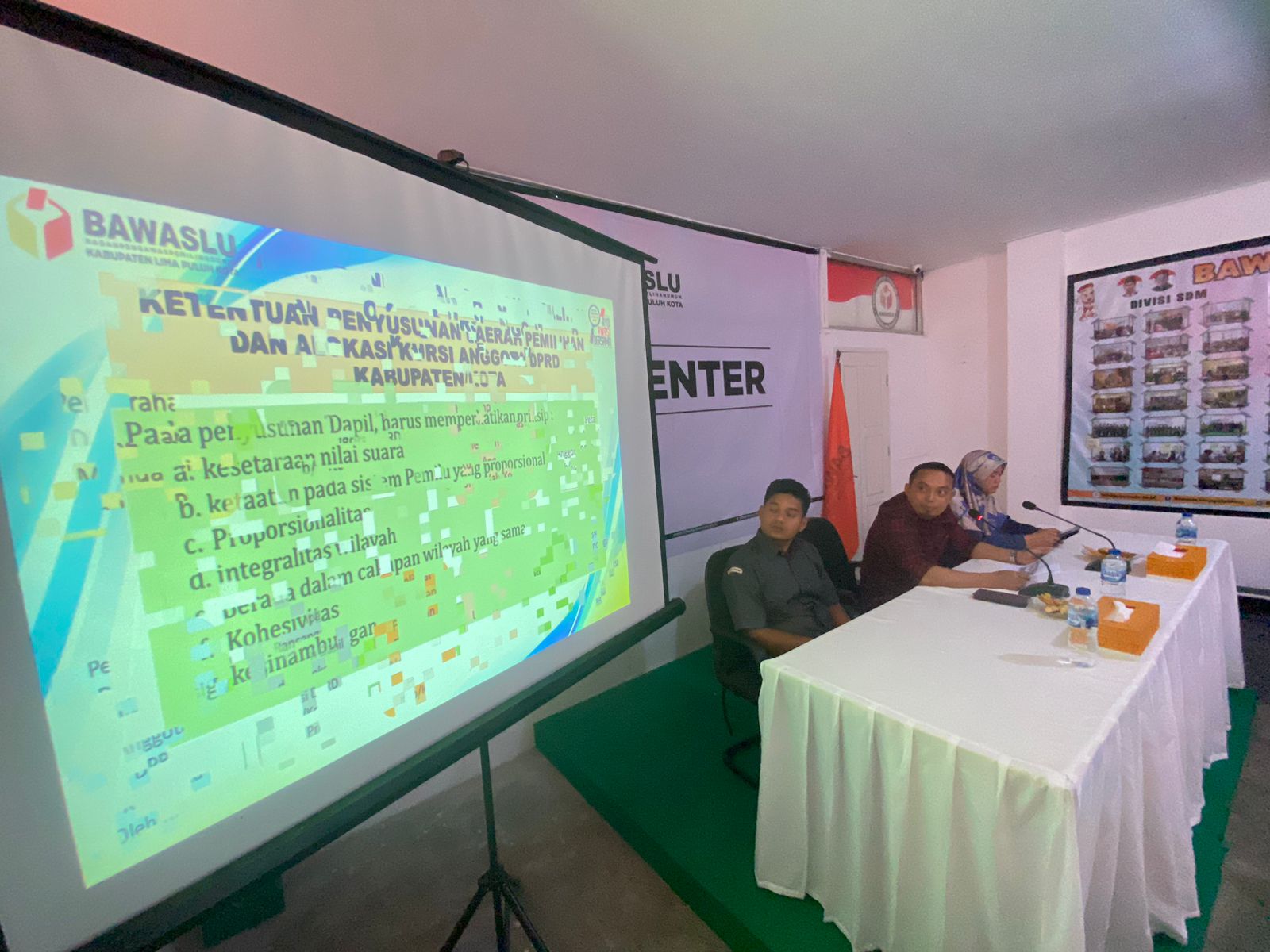 Ini Hasil Pengawasan BAWASLU Kab. 50 Kota Dalam Penetapan Alokasi Kursi dan Daerah Pemilihan (DAPIL) Pemilu serentak 2024