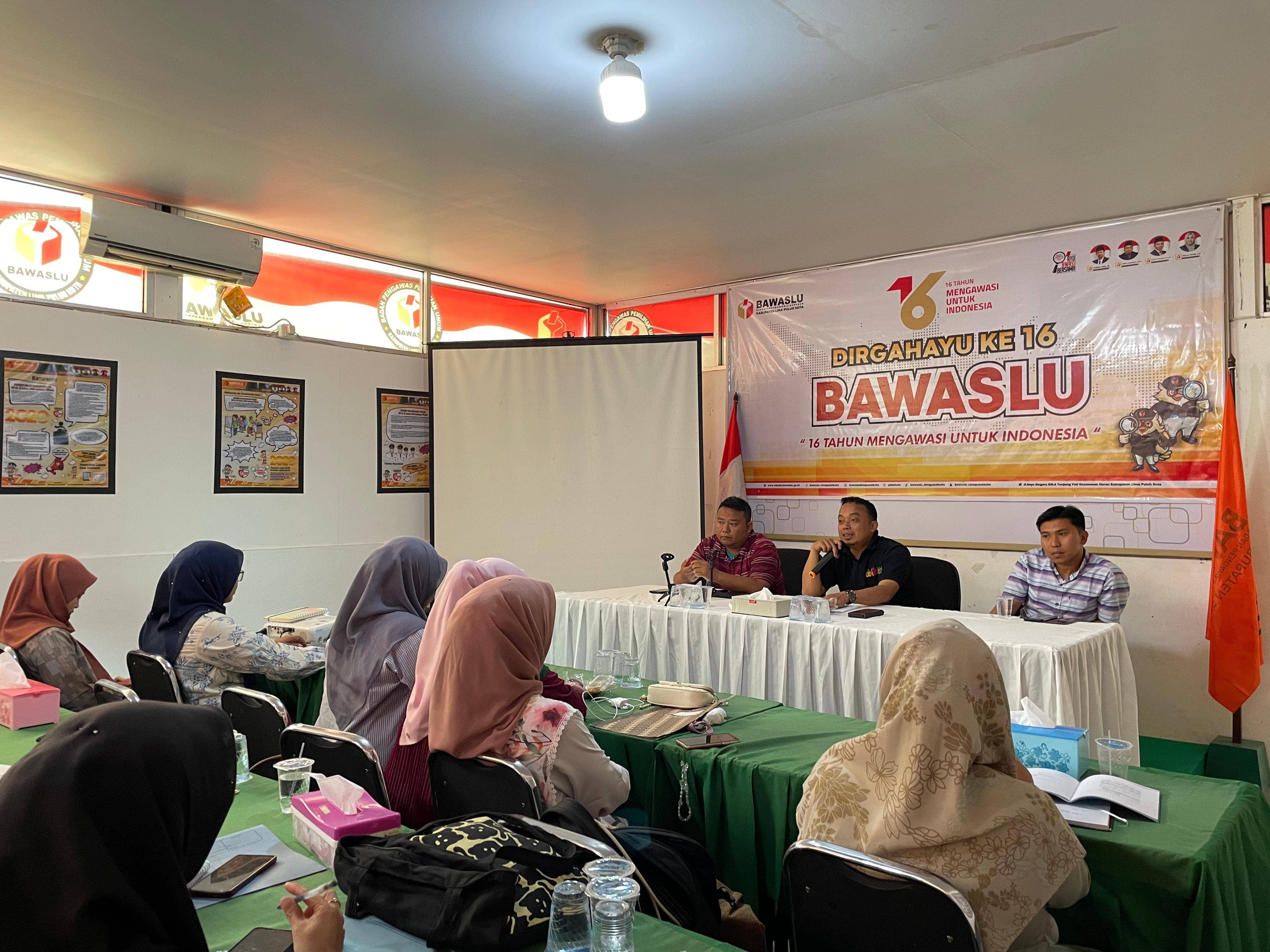 Rapat diKantor Pengawasan Tahapan Kampanye Pemilihan Tahun 2024