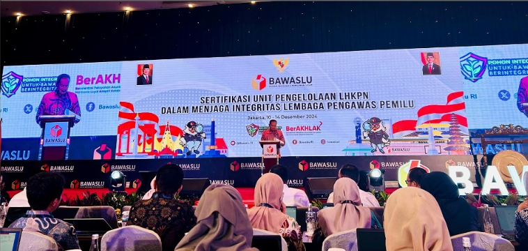 Pembukaan Kegiatan Sertifikasi Unit Pengelolaan LHKPN di Lingkungan Bawaslu Tahun 2024