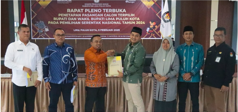 Penyerahan BA Penetapan Paslon Terpilih