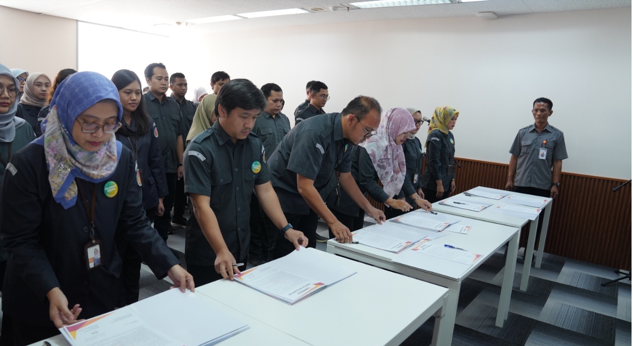 Pencanangan Pembangunan Zona Integritas Inspektorat Utama menuju WBK/WBBM, Jakarta, Senin (8/9/2025).