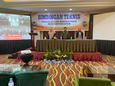 pembukaan kegiatan bimtek