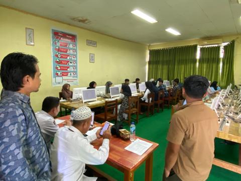 Pimpinan Bawaslu Lima Puluh Kota melakukan pengawasan seleksi PPK Lima Puluh Kota