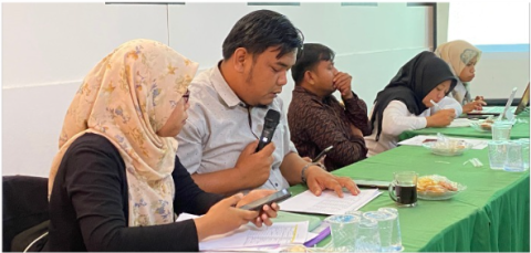 Ketua Panwaslu Kecamatan Situjuah menyampaiak hasil pengawasan terkait DPT di Kecamatan