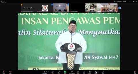 Ketua Bawaslu RI, Rahmat Bagja saat menyampaikan arah