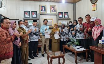 Penandatanganan Nota Kesepahaman dengan Dinas Pendidikan Kabupaten Lima Puluh Kota