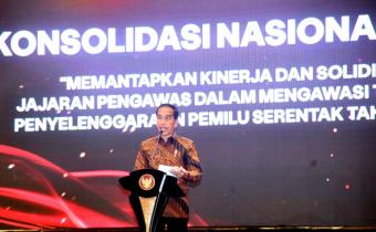 Buka Konsolnas Bawaslu, Presiden Jokowi Tekankan Empat Hal agar Pemilu 2024 Jurdil