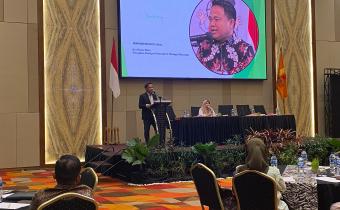 Anggota Bawaslu Sumbar M. Khadafi menyampaikan sambutan kegiatan