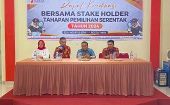 Pimpinan Bawaslu Provinsi dan Bawaslu Lima Puluh Kota saat pembukaan kegiatan