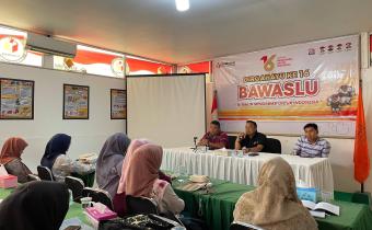  Rapat Pengawasan Tahapan Kampanye Pemilihan Tahun 2024 di kantor Bawaslu 50 Kota