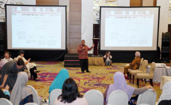 Ketua Bawaslu Rahmat Bagja dalam Forum Yayasan Women Research Institute (WRI) pemilu tanpa kekerasan terhadap perempuan di Jakarta. Rabu (26/2/2025).