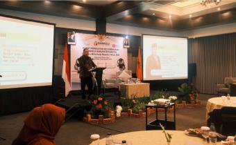 Anggota Bawaslu Herwyn JH Malonda pada Rapat Penguatan Kelembagaan Bawaslu Kabupaten Bantul bersama Mitra Kerja Tahun 2025 yang digelar Sabtu (30/8/2025).